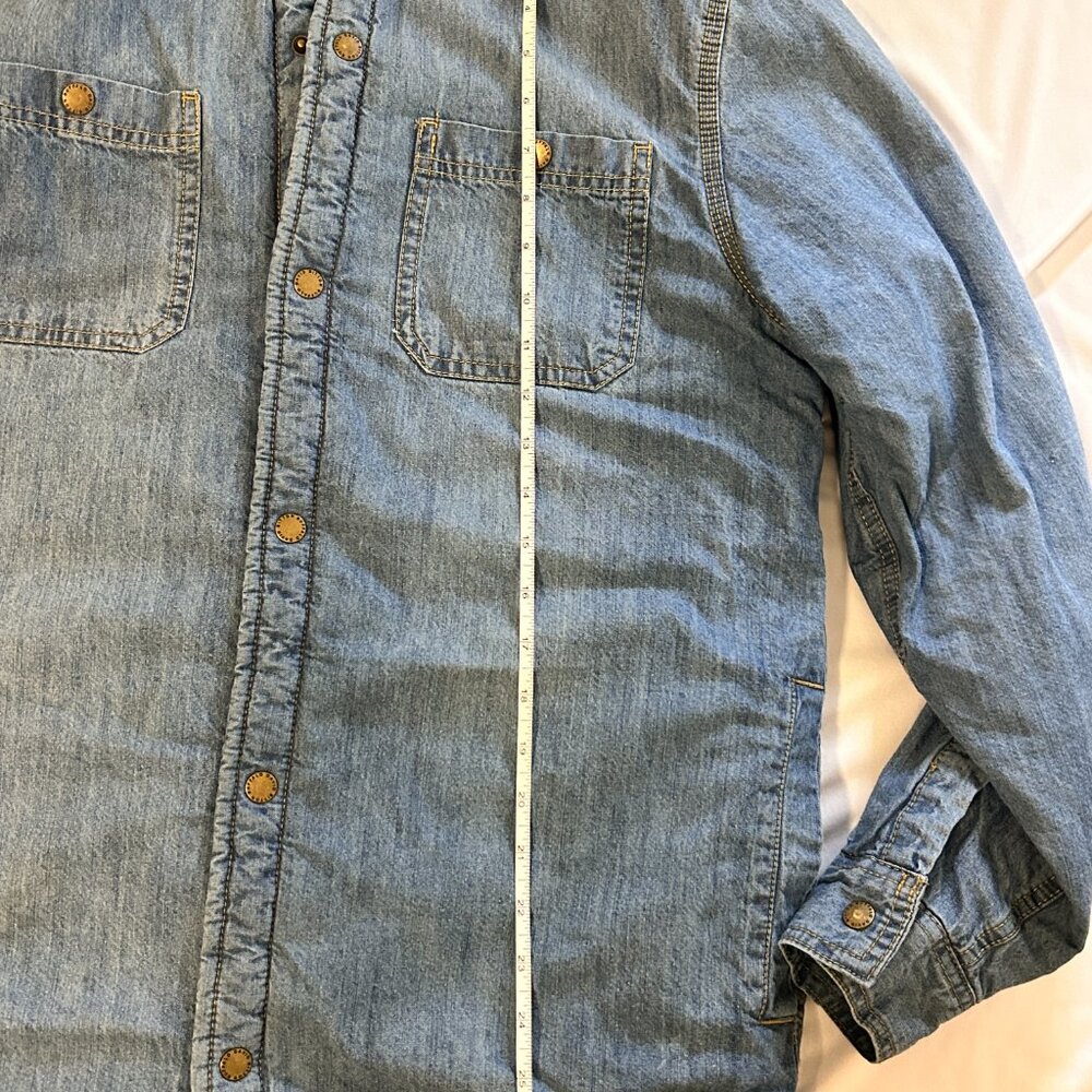 Buffalo David Bitton Shirt Jacket Jadin in Blue Size M - Picture 6 of 6